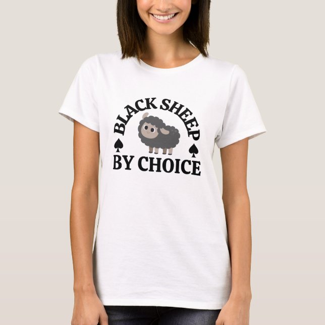 T-shirt Le mouton noir par choix Anti-social (Devant)