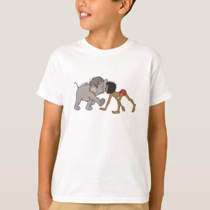 T-shirt Le Mowgli du livre de la jungle avec un bébé él