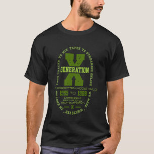 T-shirt Le Moyen Enfant Oublié Gen X Génération Baby B