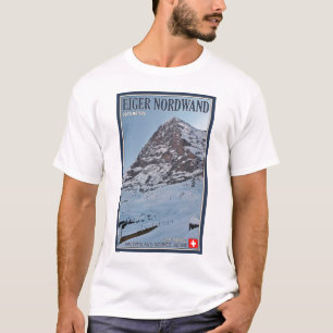T-shirt Le mur du nord de l'Eiger