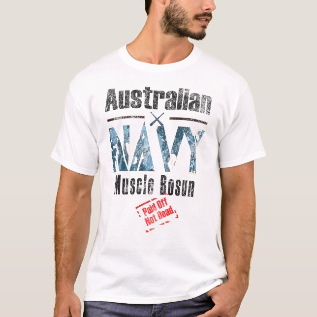 T-shirt Le Muscle Bosun De La Marine Australienne, Payé, P (Devant)
