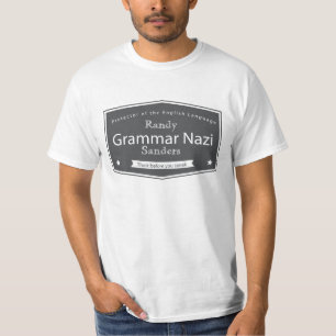 T-shirt Le nazi de grammaire ajoutent votre tee - shirt