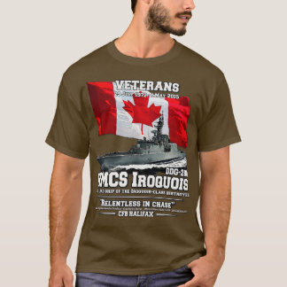 T-shirt Le NCSM Iroquois Anciens combattants du Canada roy