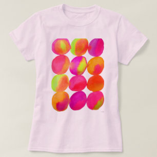 T-shirt Le néon d'aquarelle repère l'art de bruit