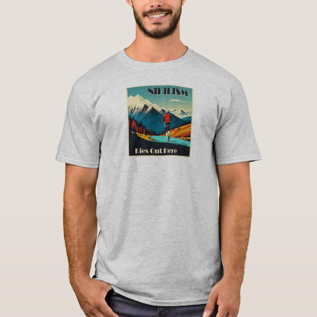 T-shirt Le Nihilisme Décède Là Où Il Coule (Devant)