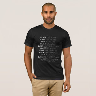 T-shirt Le NOIR AIMENT… (la police blanche)