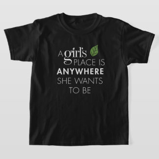 T-shirt Le Noir de l'enfant "La place de la fille est part