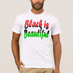 T-shirt Le noir est beau drapeau de partisan du