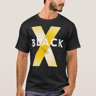 T-shirt Le noir est l'or