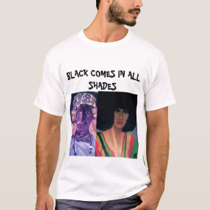 T-shirt Le NOIR VIENT DANS TOUTE LA pièce en t de NUANCES