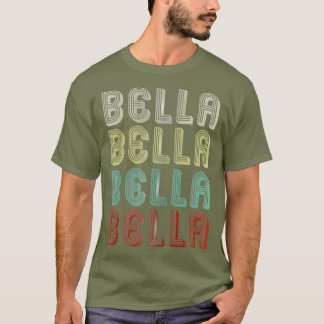 T-shirt Le Nom Est Bella Dans Retro Vintage Disco Funny