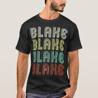 T-shirt Le Nom Est Blake Dans Funny Retro Vintage Disco