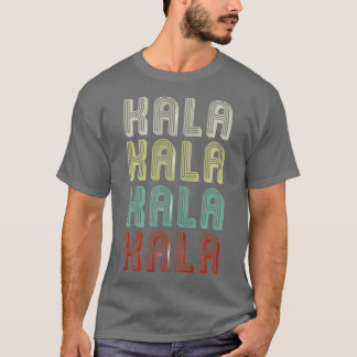 T-shirt Le Nom Est Kala Dans Rétro Disco Vintage Amusant