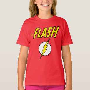 T-shirt Le nom Flash et logo d'éclair