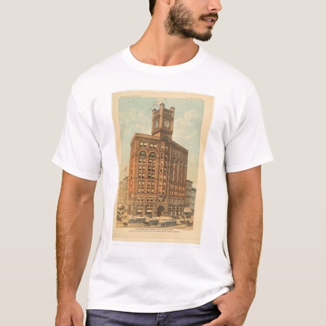 T-shirt Le nouveau bâtiment de San Francisco Chronicle (Devant)