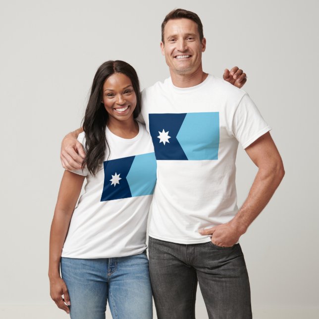 T-shirt Le nouveau drapeau de l'État du Minnesota (refonte (Unisexe)
