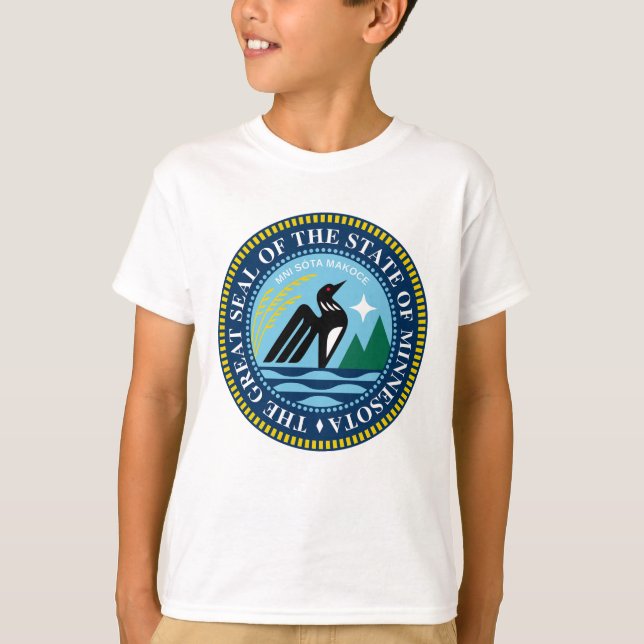 T-shirt Le nouveau grand Sceau de l'Etat du Minnesota (Devant)