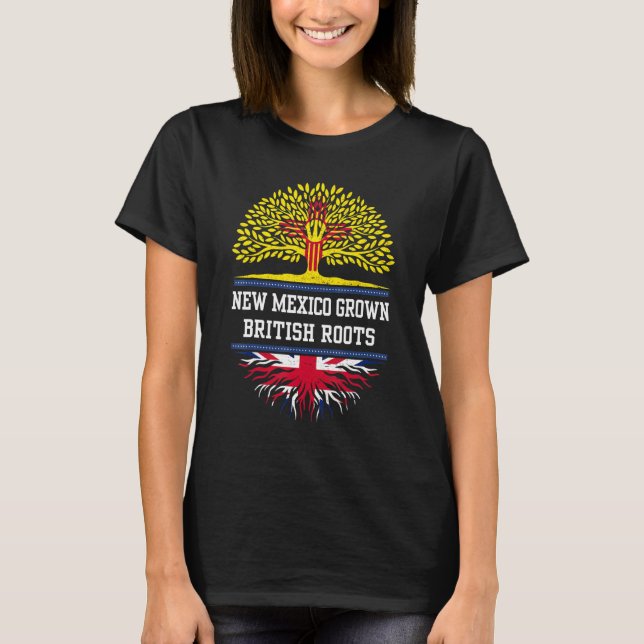 T-shirt Le Nouveau-Mexique A Grandi Avec Les Racines Brita (Devant)