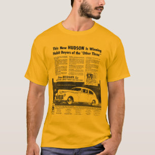 T-shirt Le nouvel or 1940 d'automobile du HUDSON