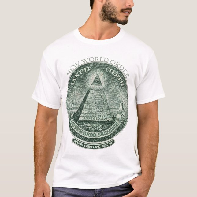 T-shirt Le nouvel ordre mondial Annuit Coeptis (Devant)