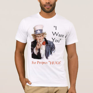 T-shirt Le "Oncle Sam soutient "ÉTREINT le" projet