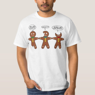 T-shirt Le pain d'épices, ma jambe, fait mal au Humour