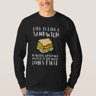 T-shirt Le Pain Du Sous-Artiste De La Hoagie Et De La Fabr
