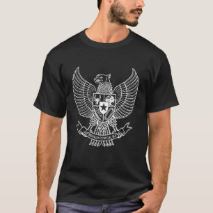 T-shirt le pancasila de garuda badine la chemise - noir