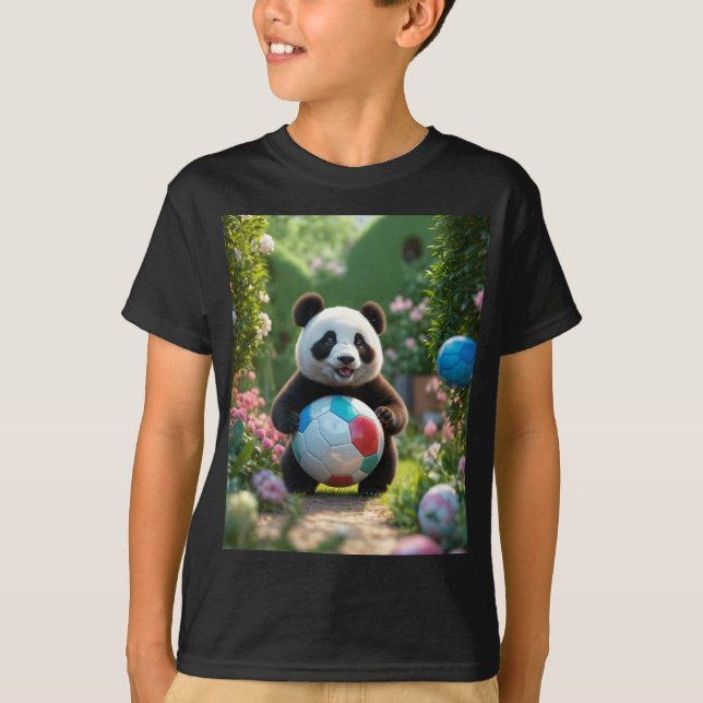 T-shirt Le Panda Joueur et le Bal (Devant)