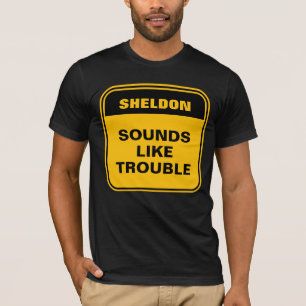 T-shirt Le panneau routier jaune ressemble à un problème p