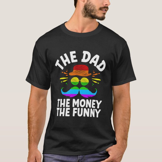 T-shirt Le papa L'Argent Le papa Humour Père Witty (Devant)