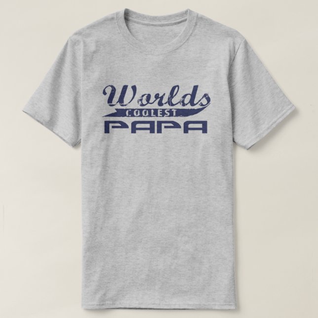 T-shirt Le papa le plus frais du monde (Design devant)