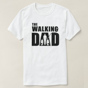 T-shirt Le papa Terre-Neuve marcheur (lettrage foncé)