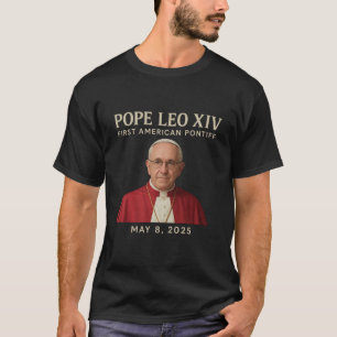 T-shirt Le Pape Leo XIV Premier Pontife Américain 8 mai 20