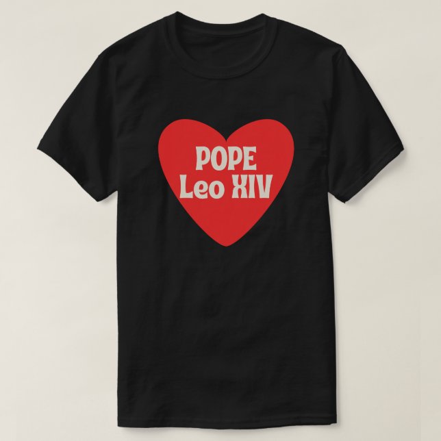 T-shirt Le Pape Léon XIV, Premier Pape Américain Historiqu (Design devant)