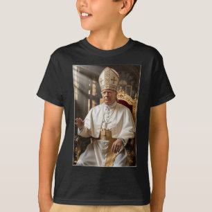 T-shirt Le pape Trump drôle Trump Vatican Christian Retro