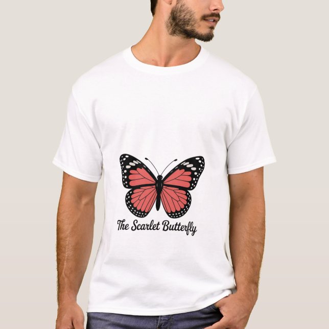 T-shirt Le papillon écarlate (Devant)