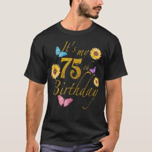 T-shirt Le Papillon Tournesol Joyeux Son Gif de 75e annive