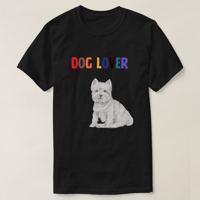 T-shirt Le paradis de l'Amoureux des chiens T SHIRT (Design devant)