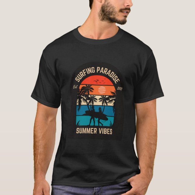 T-shirt Le paradis du surf (Devant)