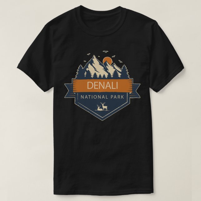 T-shirt Le Parc national de Denali (Design devant)
