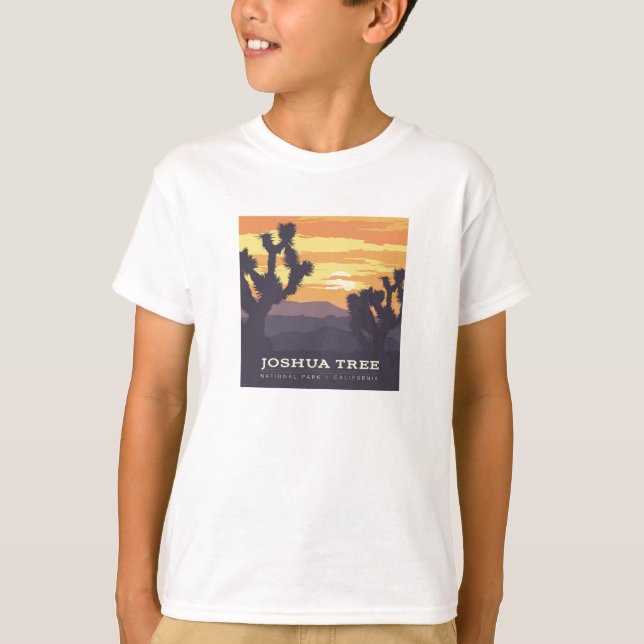 T-shirt Le Parc national de Joshua Tree | Californie (Devant)