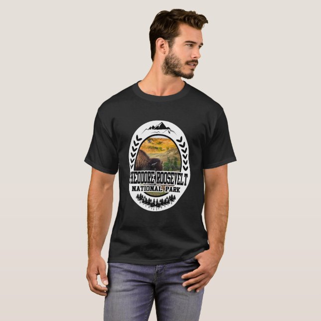 T-SHIRT LE PARC NATIONAL DE THEODORE ROOSEVELT (Devant entier)