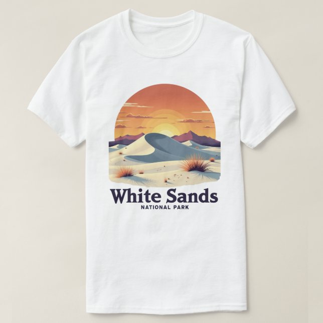 T-shirt Le parc national de White Sands (Design devant)