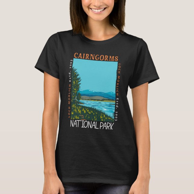 T-shirt Le Parc national du Caire en Ecosse en détresse (Devant)