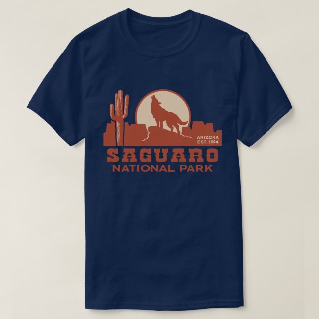 T-shirt Le Parc national du Saguaro (Design devant)