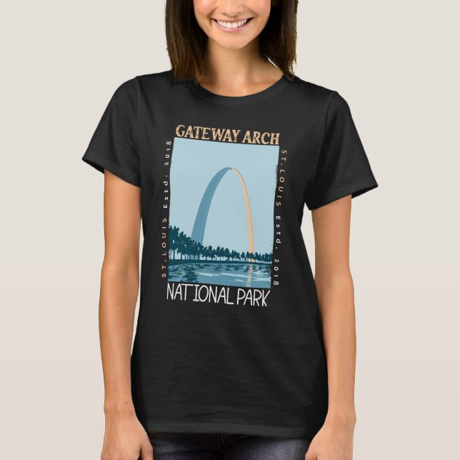 T-shirt Le parc national Gateway Arch est en danger (Devant)