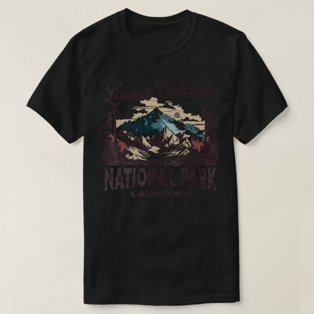 T-shirt Le Parc national volcanique de Lassen (Design devant)