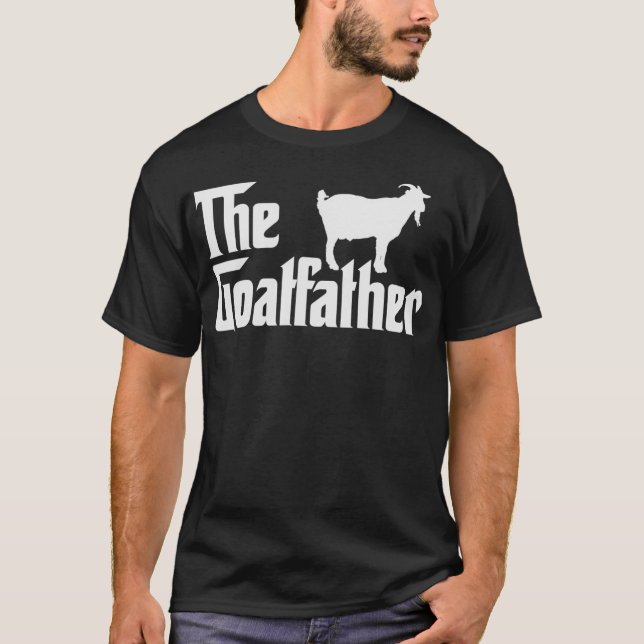 T-shirt Le Parrain Funny Chèvre Père Nature Animal Lo (Devant)