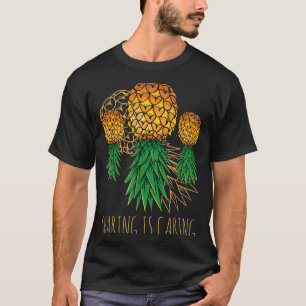 T-shirt Le Partage Est Une Preuve D'affection Ananas Hawaï